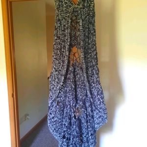 Crotched long vest Beautiful!!!! Hand made.